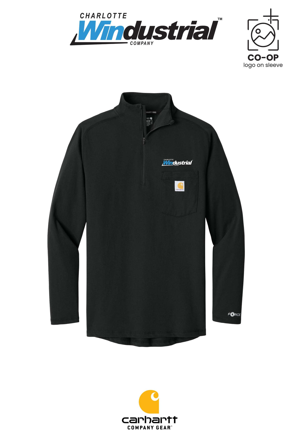 Carhartt Force® 1/4-Zip Long Sleeve T-Shirt - CED MOBILE, AL