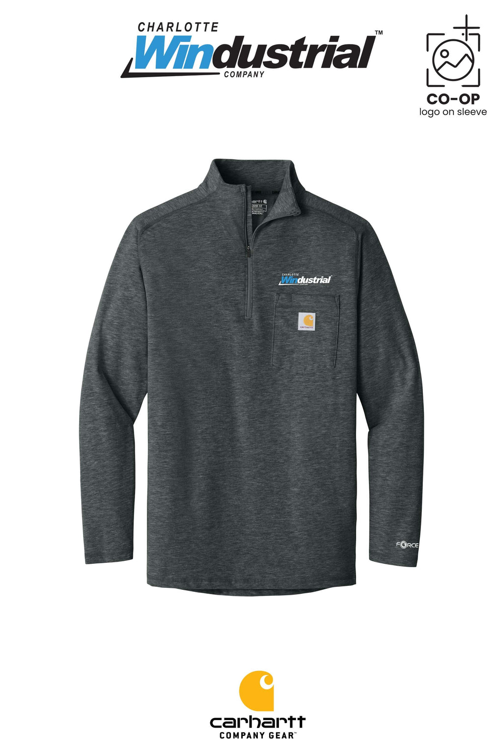 Carhartt Force® 1/4-Zip Long Sleeve T-Shirt - CED MOBILE, AL