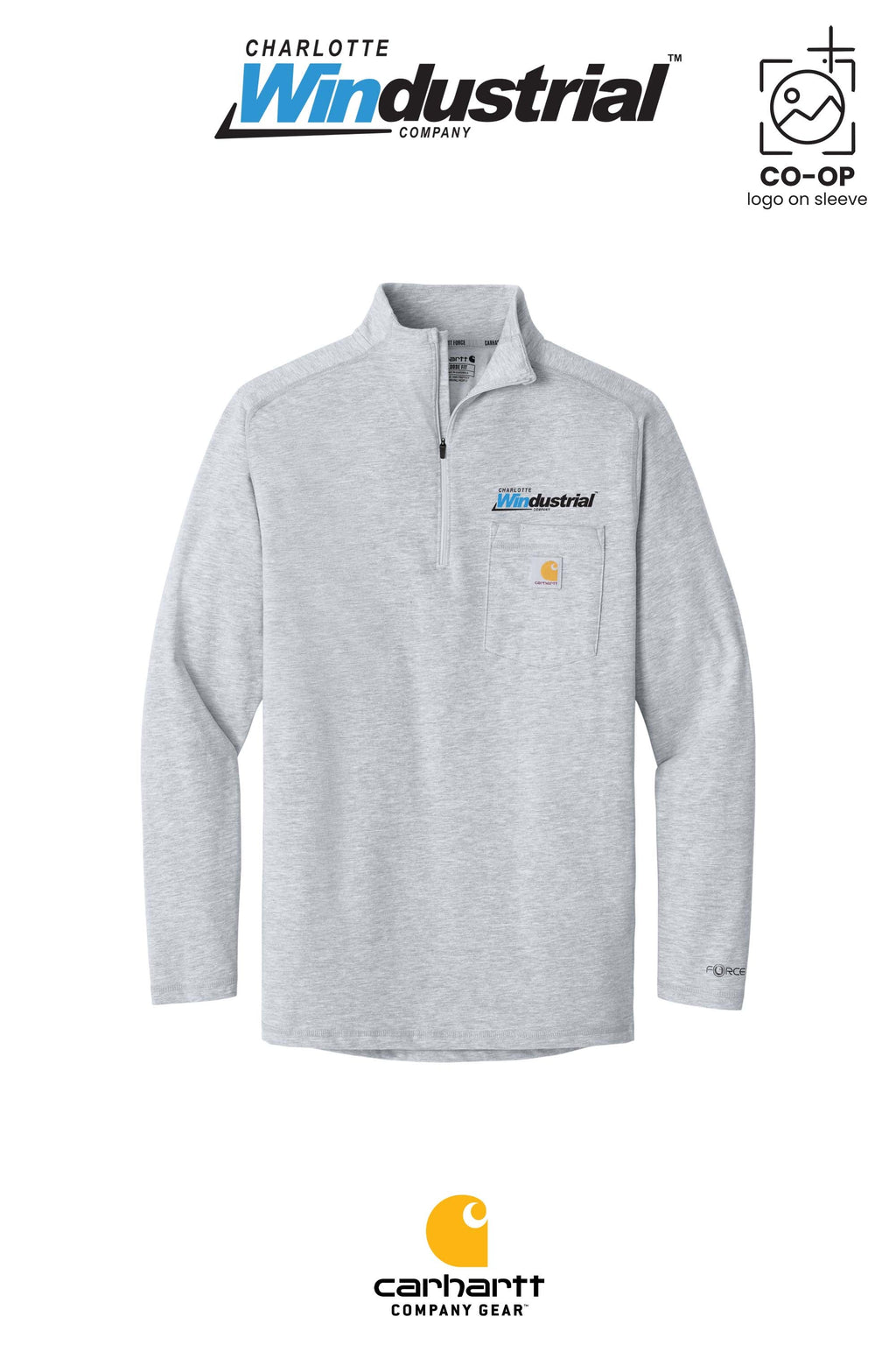 Carhartt Force® 1/4-Zip Long Sleeve T-Shirt - CED MOBILE, AL