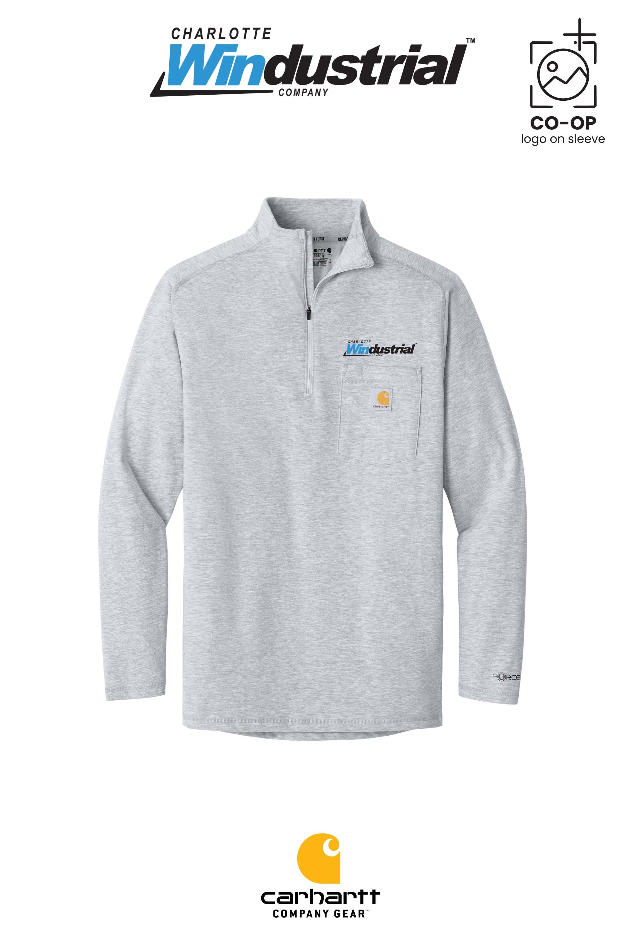 Carhartt Force® 1/4-Zip Long Sleeve T-Shirt - CED MOBILE, AL