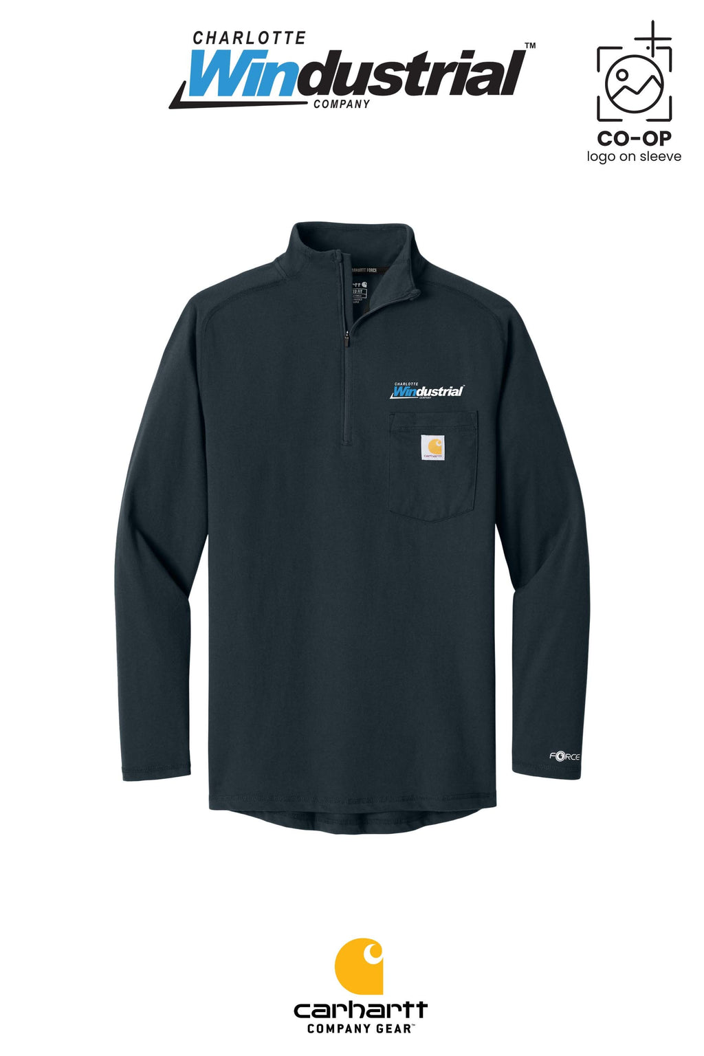 Carhartt Force® 1/4-Zip Long Sleeve T-Shirt - CED MOBILE, AL